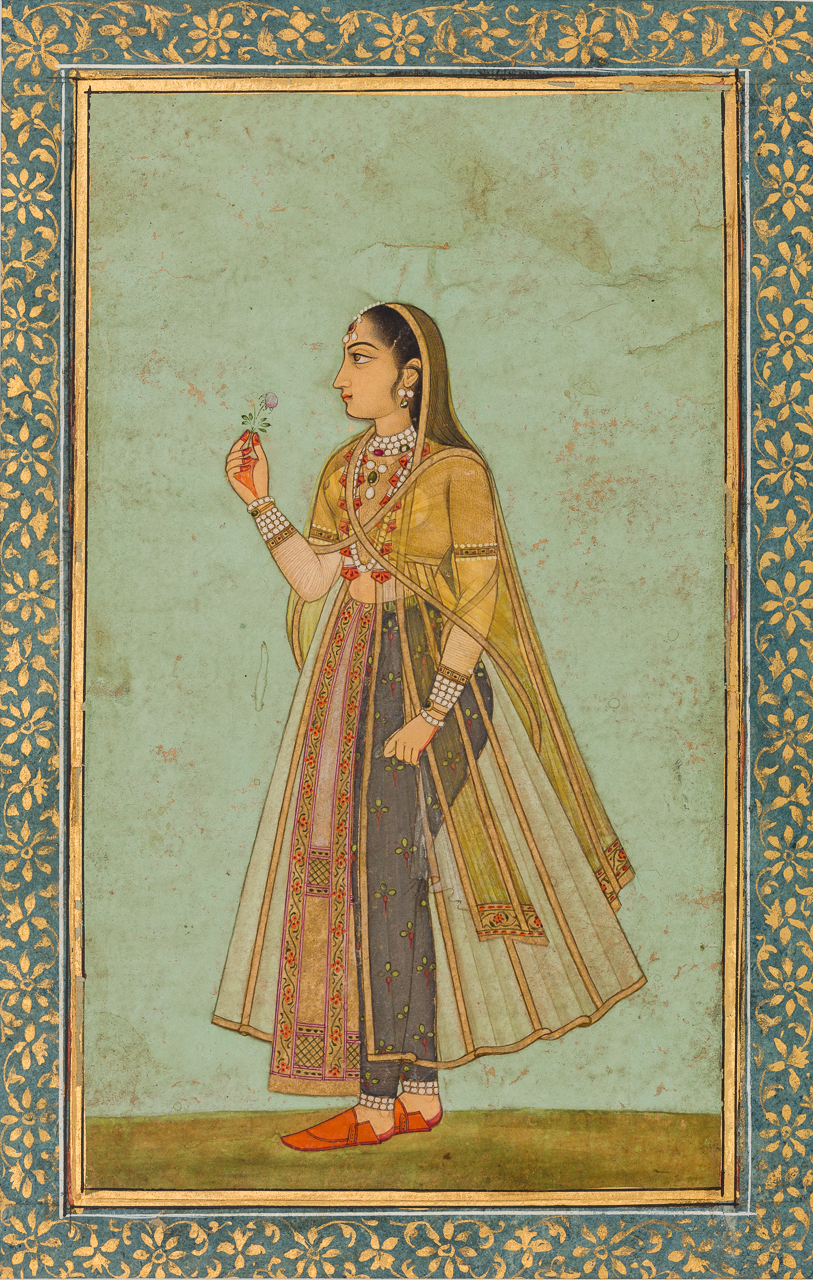 Lady Holding a Flower